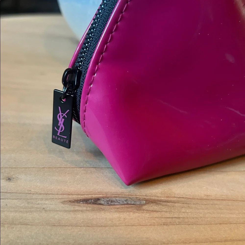 YSL‎ Yves Saint Laurent Parfums Pink Nylon Makeup Pouch